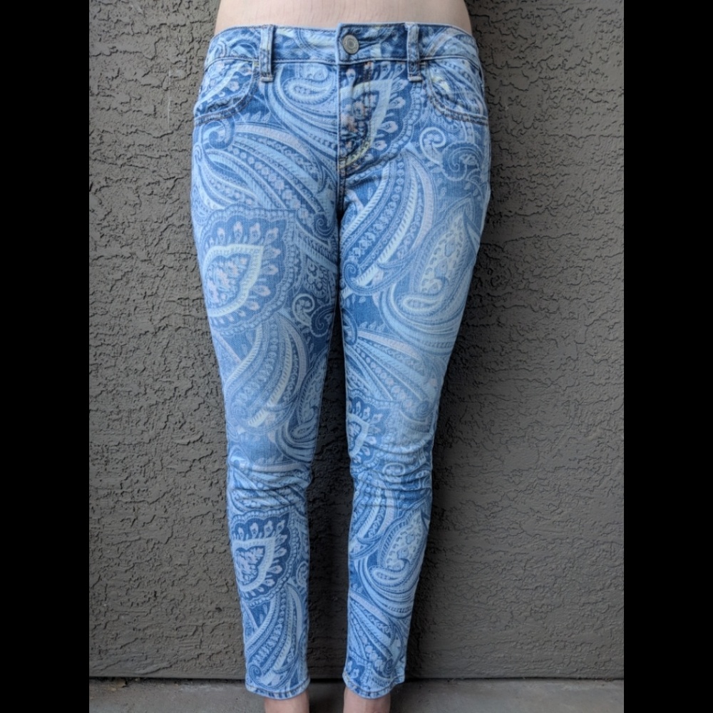 Acid Wash Hippy Denim Pants